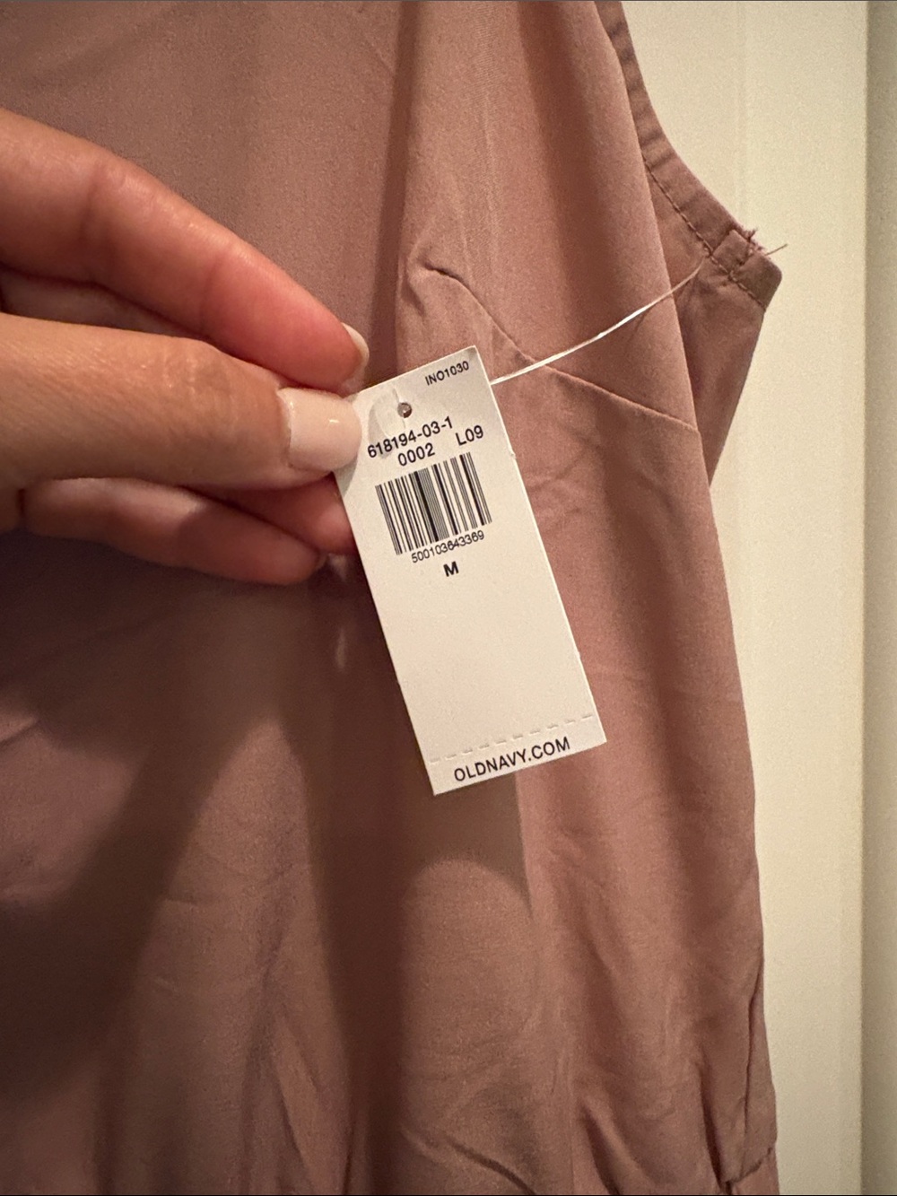 Two Old Navy Stretch Tech Jumpsuits, Sage green, light pink, size M, NWT - Picture 8 of 10